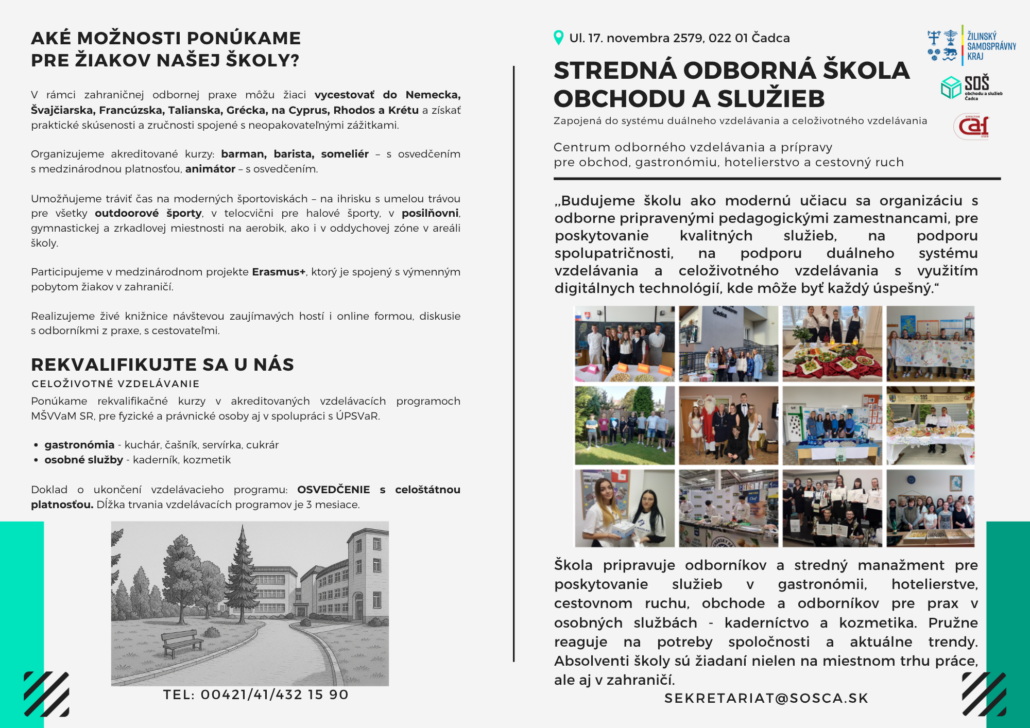 STREDNÁ ODBORNÁ ŠKOLA OBCHODU A SLUŽIEB